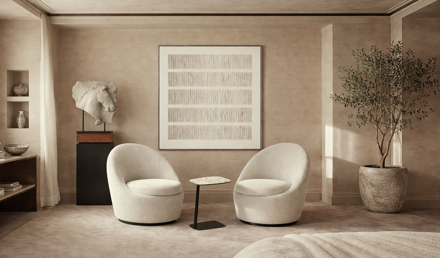 Кресло ISOLA и журнальный стол LINE воплощение мягкости и современного стиля